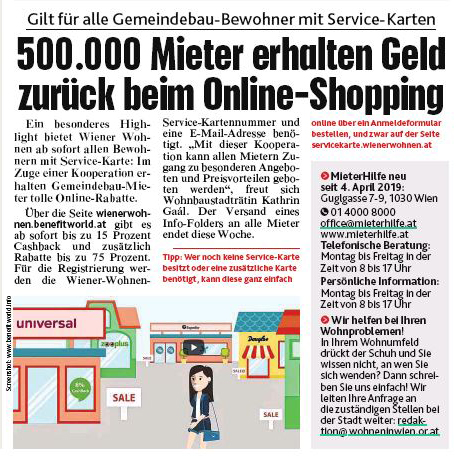 500.000 Mieter erhalten Geld zurück beim Online-Shopping