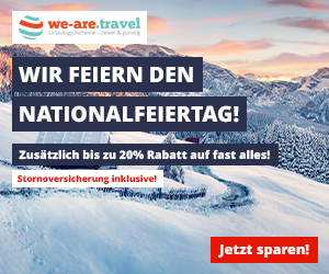 Bis zu 20% Rabatt auf Urlaubsgutscheine