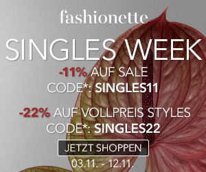 Singles-Woche: 11% Rabatt auf Vollpreis oder 22% Rabatt auf Discount Preis