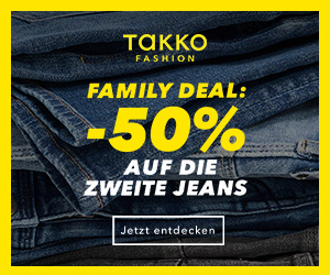 Family Deal: 50% Rabatt auf die zweite Jeans